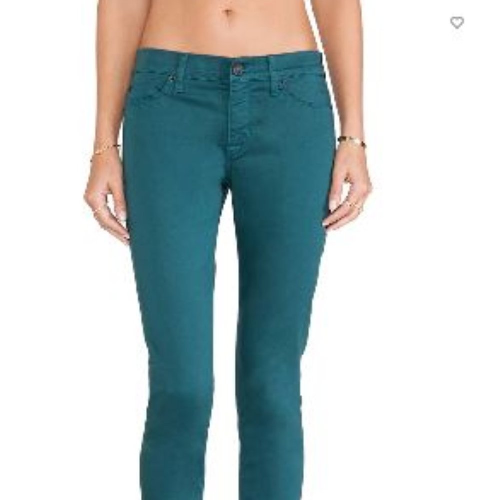 Hudson Nico Super Skinny Teal Jeans